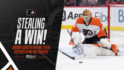 ‘Outplayed is an understatement' — Flyers steal a win in OT over Senators