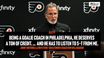 Dillabaugh ‘deserves a ton of credit' for being a goalie coach in Philly