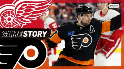 Laughton scores FOUR goals & the 100th of his career in win over Red Wings