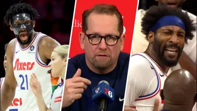 Nick Nurse on the ‘strange' calls that lead to Embiid and Drummond's ejections