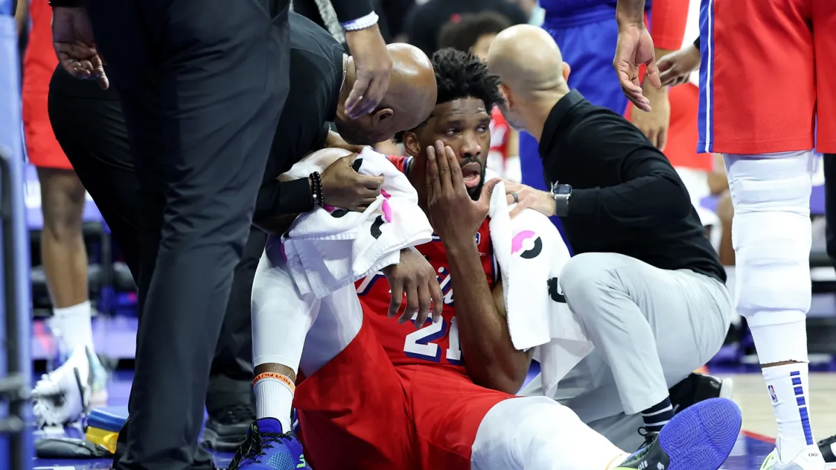 Embiid suffers sinus fracture during Sixers’ loss to Pacers