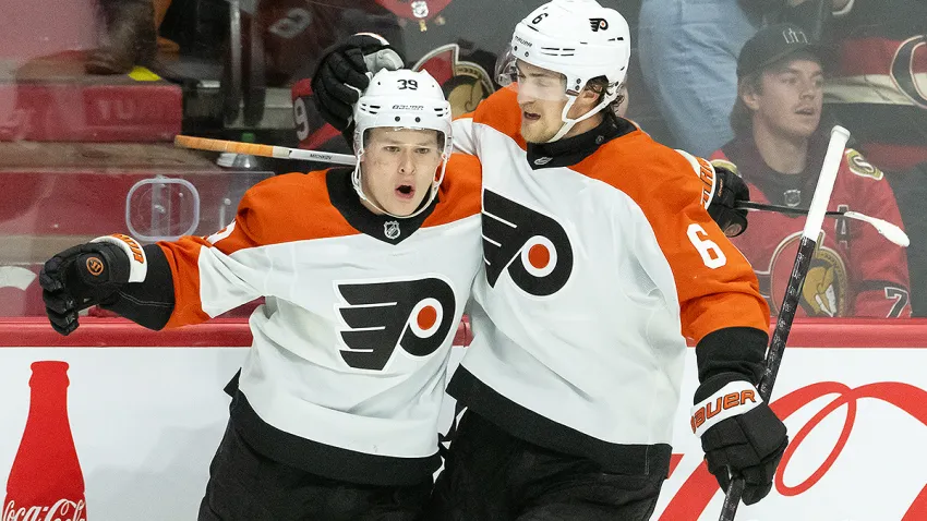 Matvei Michkov, Travis Sanheim