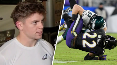 Cooper DeJean reacts to ‘statement' win over Ravens, playing against former MVPs