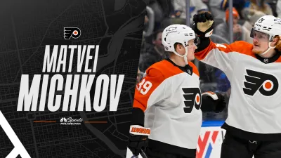 Michkov gives Flyers 1-0 lead over Bruins on power play