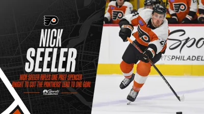 Nick Seeler rifles one past Spencer Knight to cut the Panthers' lead to one goal