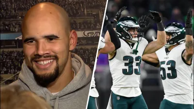 Zack Baun doesn't hesitate when asked to name Eagles most memorable hit of season