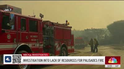 Investigation into lack of resources for Palisades Fire