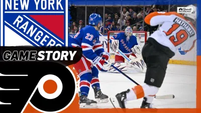 Flyers' 6-game point streak stalls in 6-1 loss to Rangers