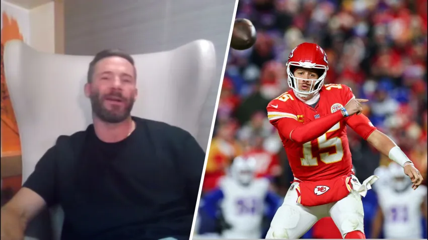 Split of Edelman and Mahomes