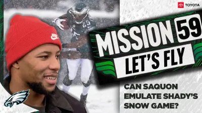 Saquon looking to learn from Shady's legendary game in potentially snowy divisional round