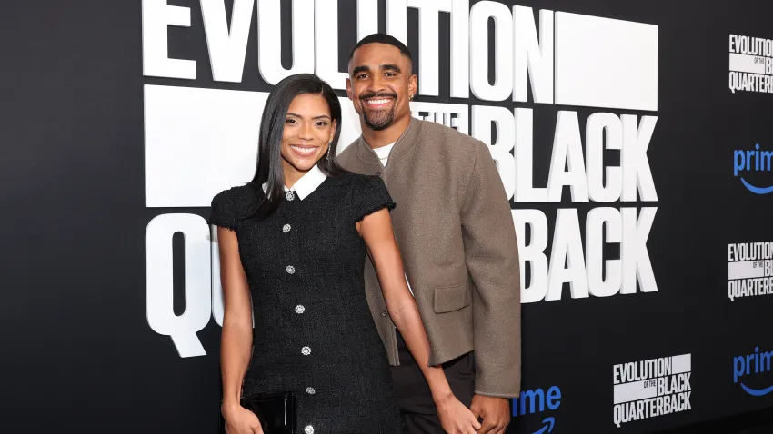 Bryonna Burrows and Jalen Hurts