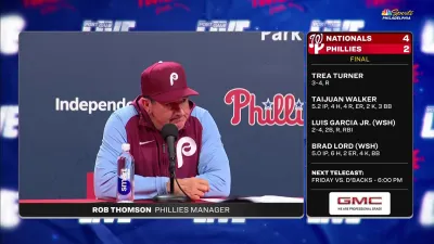 Rob Thomson on outlook for Phillies' rotation after another solid outing by Taijuan Walker