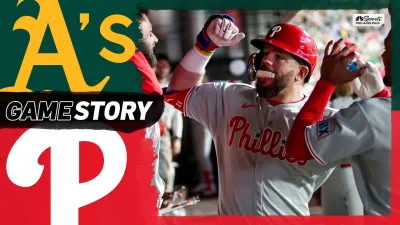 Phillies win ninth-straight game in extra innings thriller against Athletics