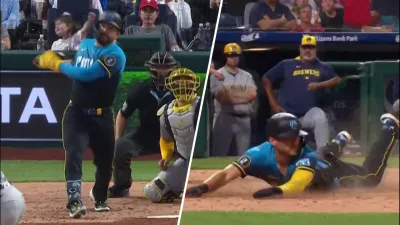 Kyle Schwarber gets the Phillies on the board with a RBI double