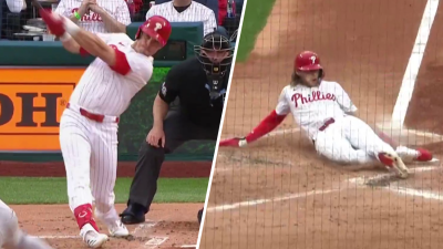 Max Kepler comes through with a RBI double to put the Phillies up 1-0