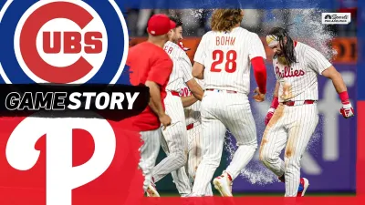 Wheeler deals, Marsh the hero as Phillies walk-off Cubs in the 11th