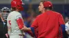 Stott hyperextends right elbow in Phillies' win