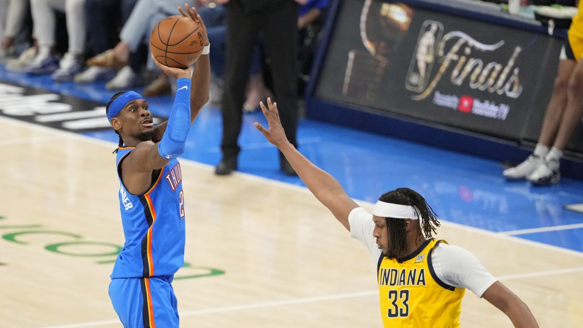Thunder dominate Pacers in Game 2 of NBA Finals to even series