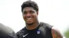 Jihaad Campbell is happy, healthy and already climbing the depth chart