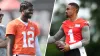 Why Jalen Hurts shared a long moment with Shedeur Sanders after practice