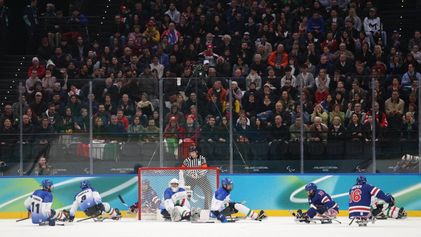 General view of the match in play