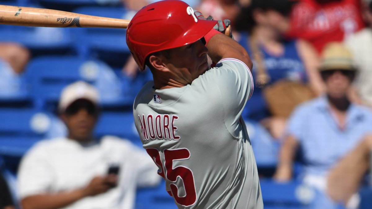 Dylan Moore embraces uncertainty in fight for Phillies' spot