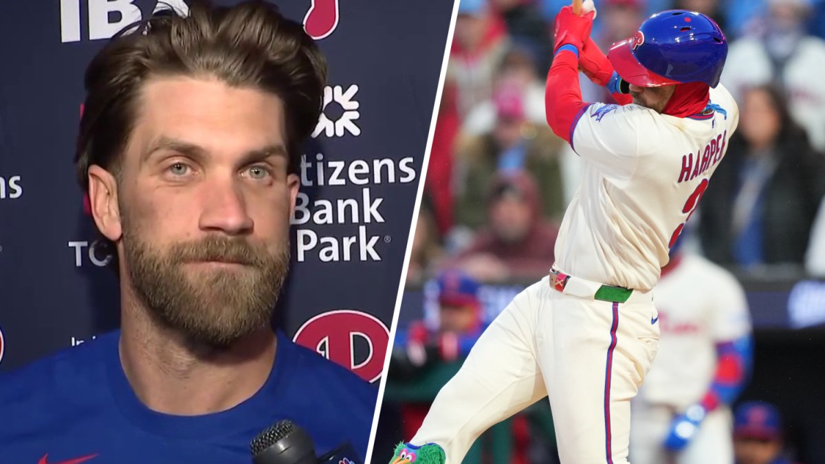 Watch Bryce Harper comments on slow start to season – NBC Sports 