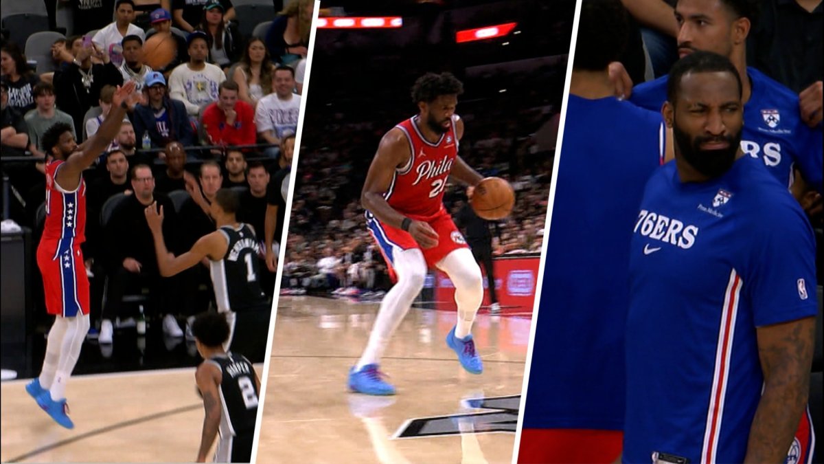 Joel Embiid hits crazy step-back three on Victor Wembanyama – NBC ...