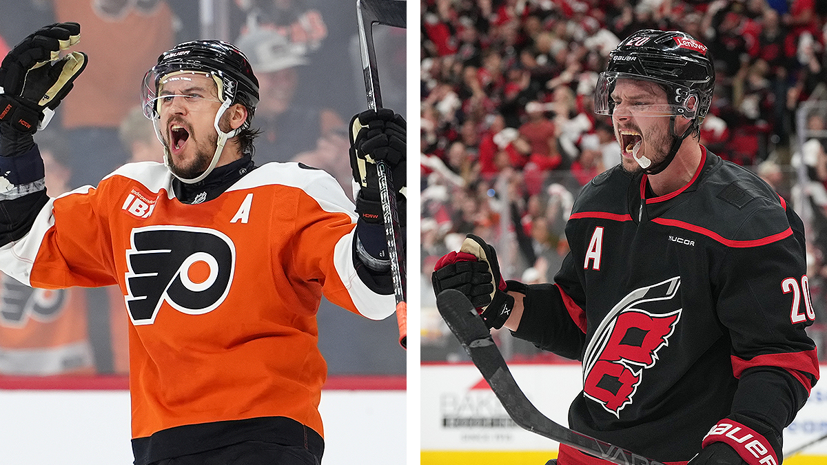 NHL Announces Flyers Vs Hurricanes Schedule For 2026 Playoffs NBC USA Travis Konecny Sebastian Aho 