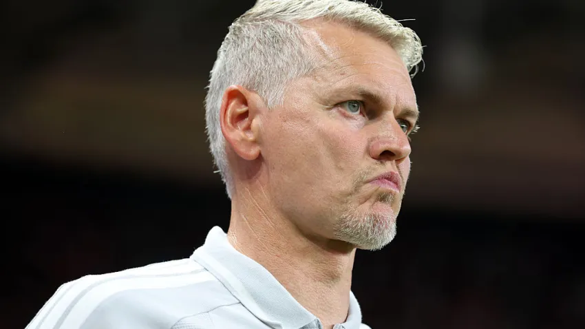 MIAMI, FLORIDA – MAY 24: Bradley Carnell, Head Coach of Philadelphia Union, looks on during the MLS match between Inter Miami CF and Philadelphia Union at Nu Stadium on May 24, 2026 in Miami, Florida. (Photo by Leonardo Fernandez/MLS via Getty Images)