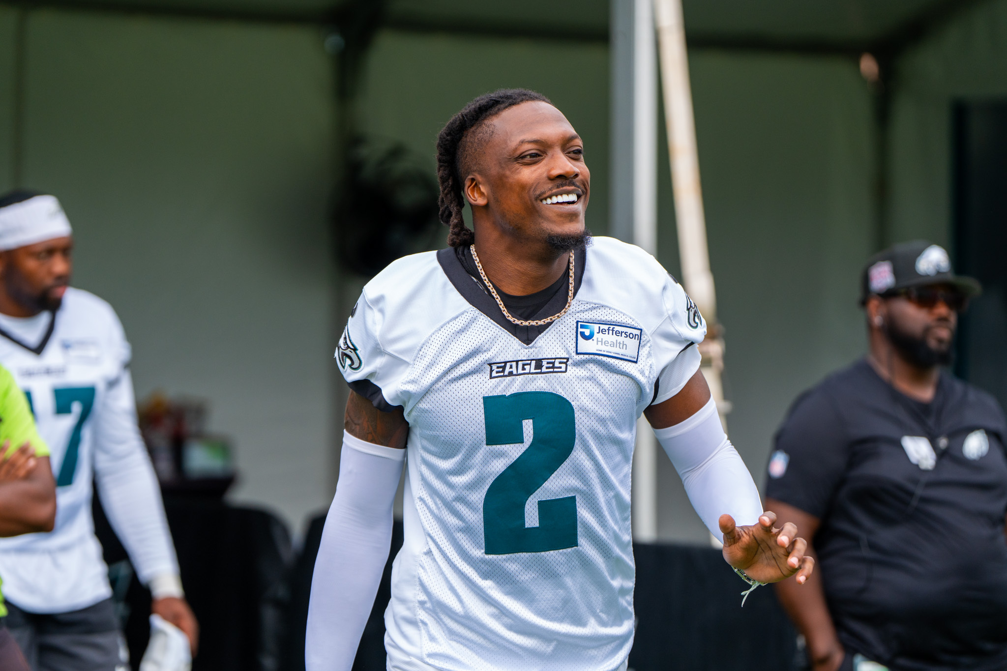 ‘He's big as hell:' Riq Woolen talks Dawk, Quinyon and why he chose the Eagles