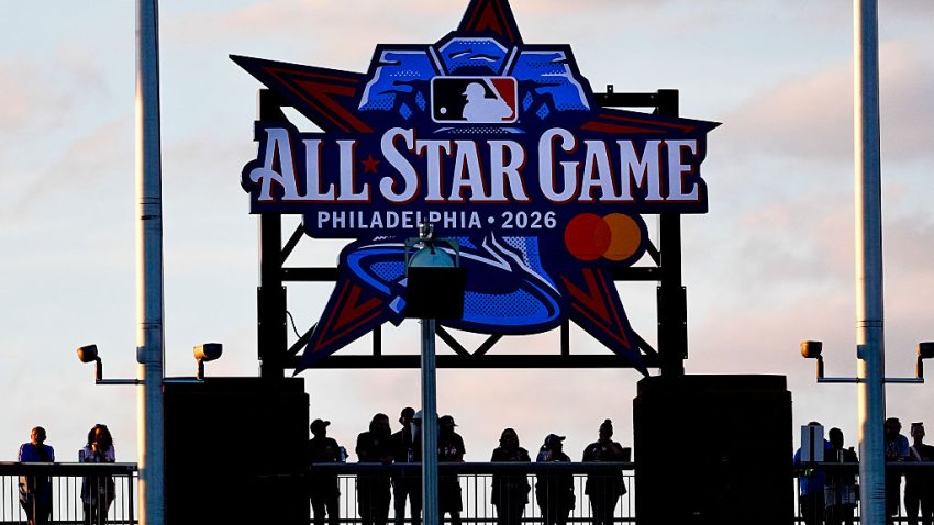 PHILADELPHIA, PENNSYLVANIA – JUNE 16: A general view of the 2026 All Star Game sign during the game between the Miami Marlinsi and the Philadelphia Phillies at Citizens Bank Park on June 16, 2026 in Philadelphia, Pennsylvania. (Photo by Jasen Vinlove/Miami Marlins/Getty Images)