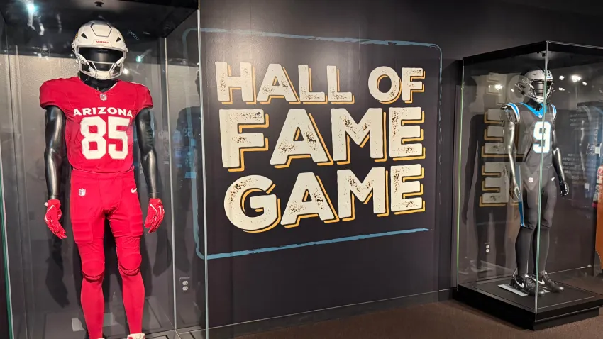 Hall of Fame Game display