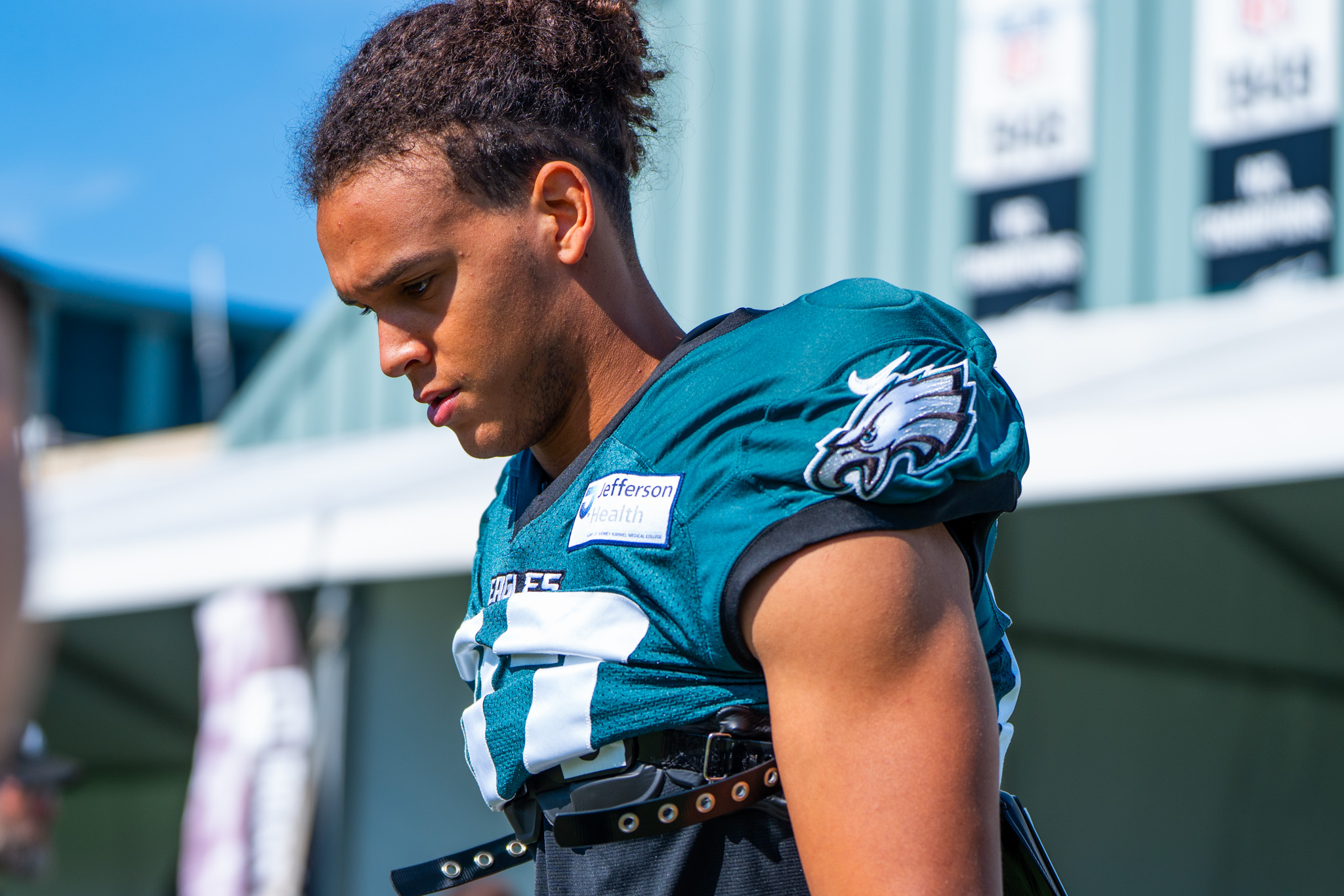 How Eli Stowers is dealing with a slow start in his first NFL training camp