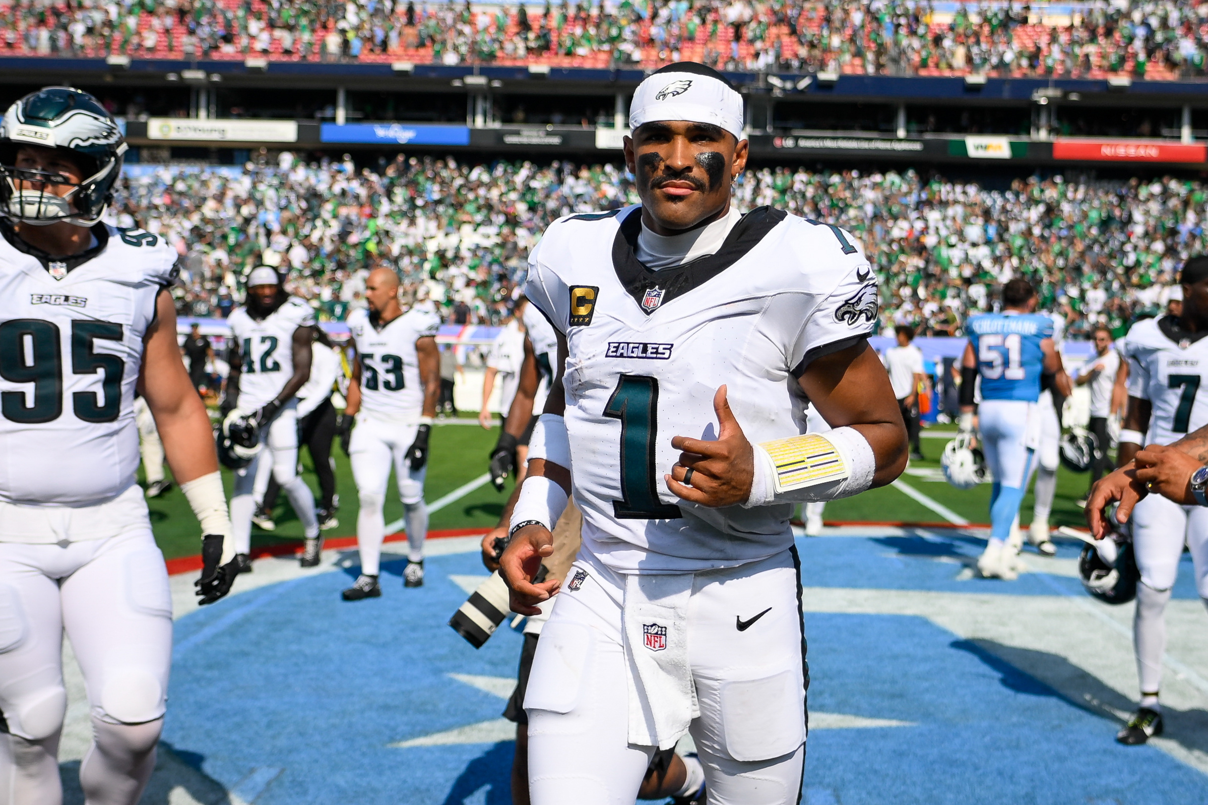 Why Jalen Hurts got emotional pulling up to Nissan Stadium in Nashville Sunday