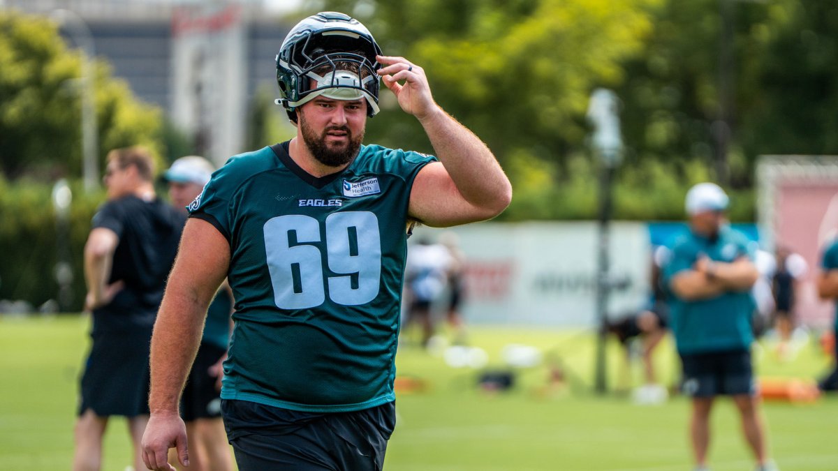 Eagles place starting left guard Landon Dickerson on injured reserve