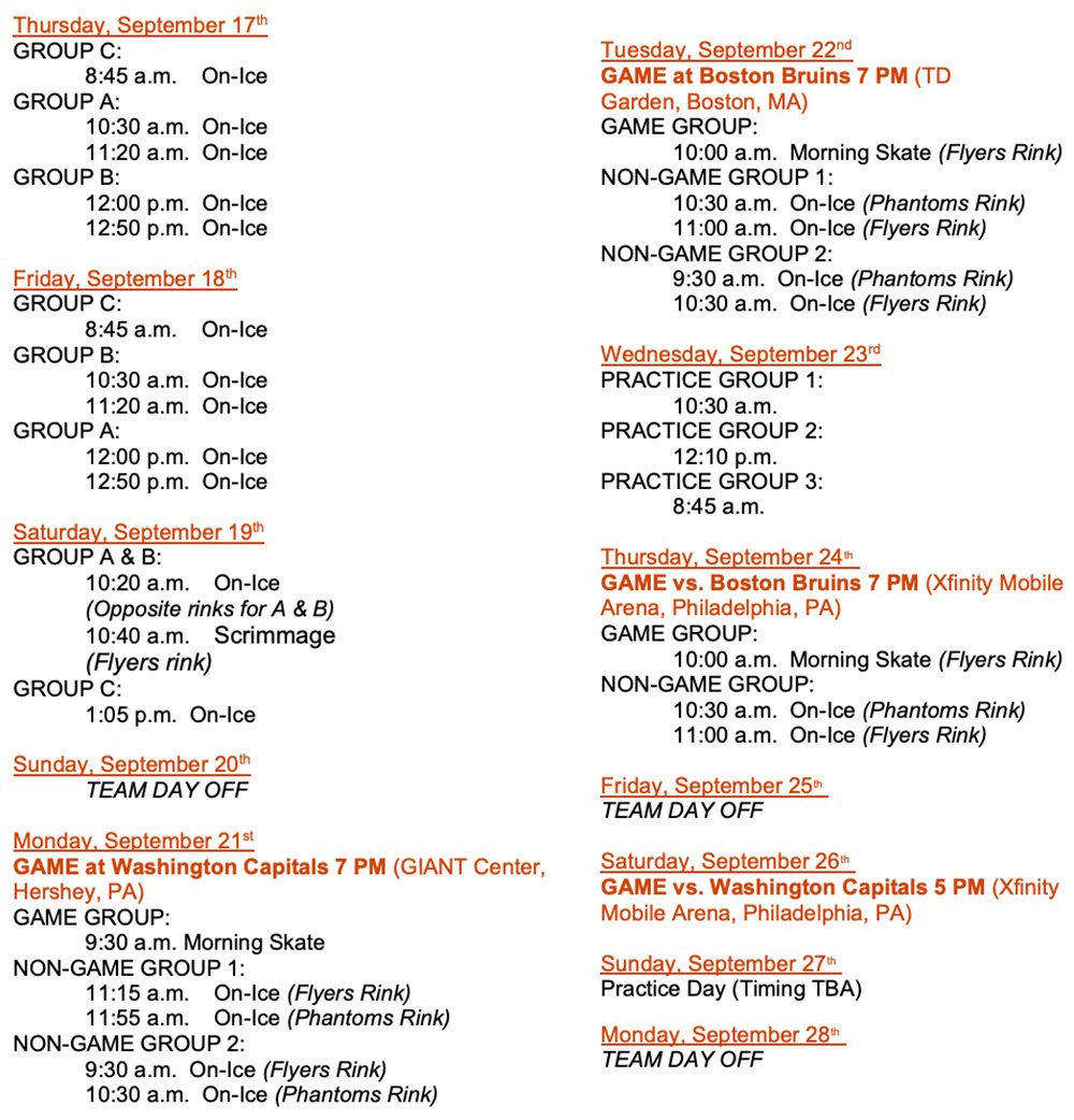 Flyers Roster Flyers training camp 2026 roster and schedule – NBC Sports Philadelphia