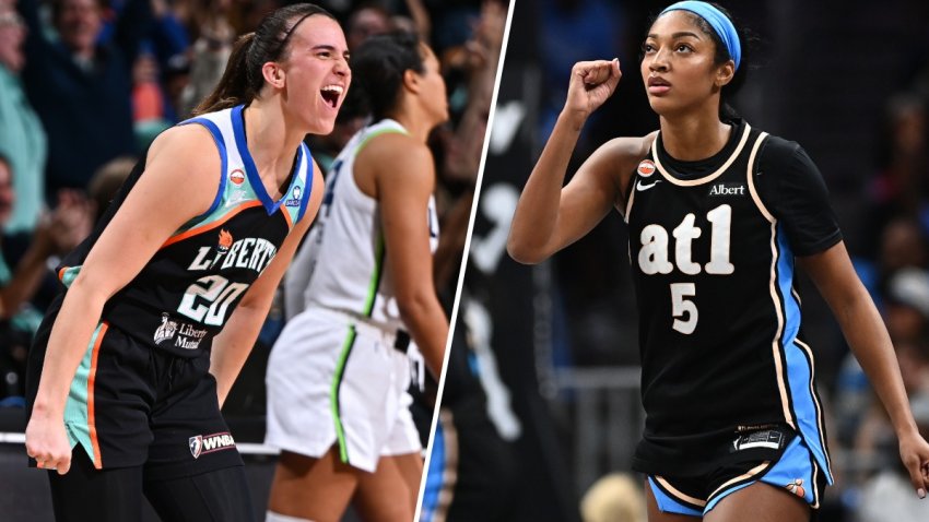 Sabrina Ionescu and Angel Reese