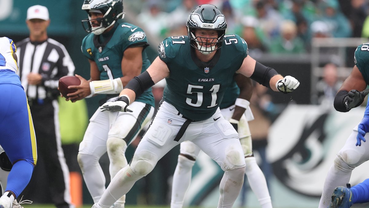 Photo: nbcsportsphiladelphia.com Eagles Trade Pro Bowl Center Cam Jurgens to Ravens for Draft Picks