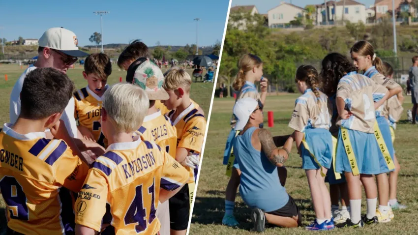 Flag football teams in San Diego