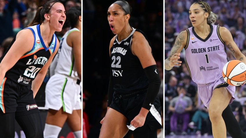 Sabrina Ionescu, A'ja Wilson and Gabby Williams.