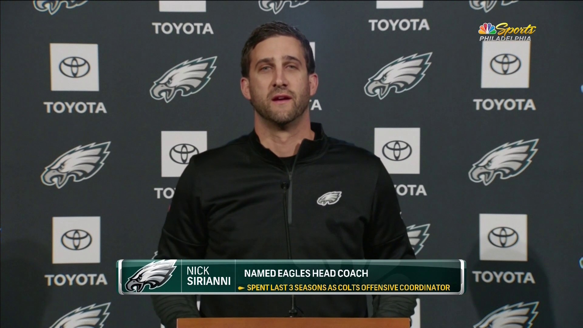 Nick Sirianni's opening remarks as head coach of the Eagles – NBC Sports  Philadelphia