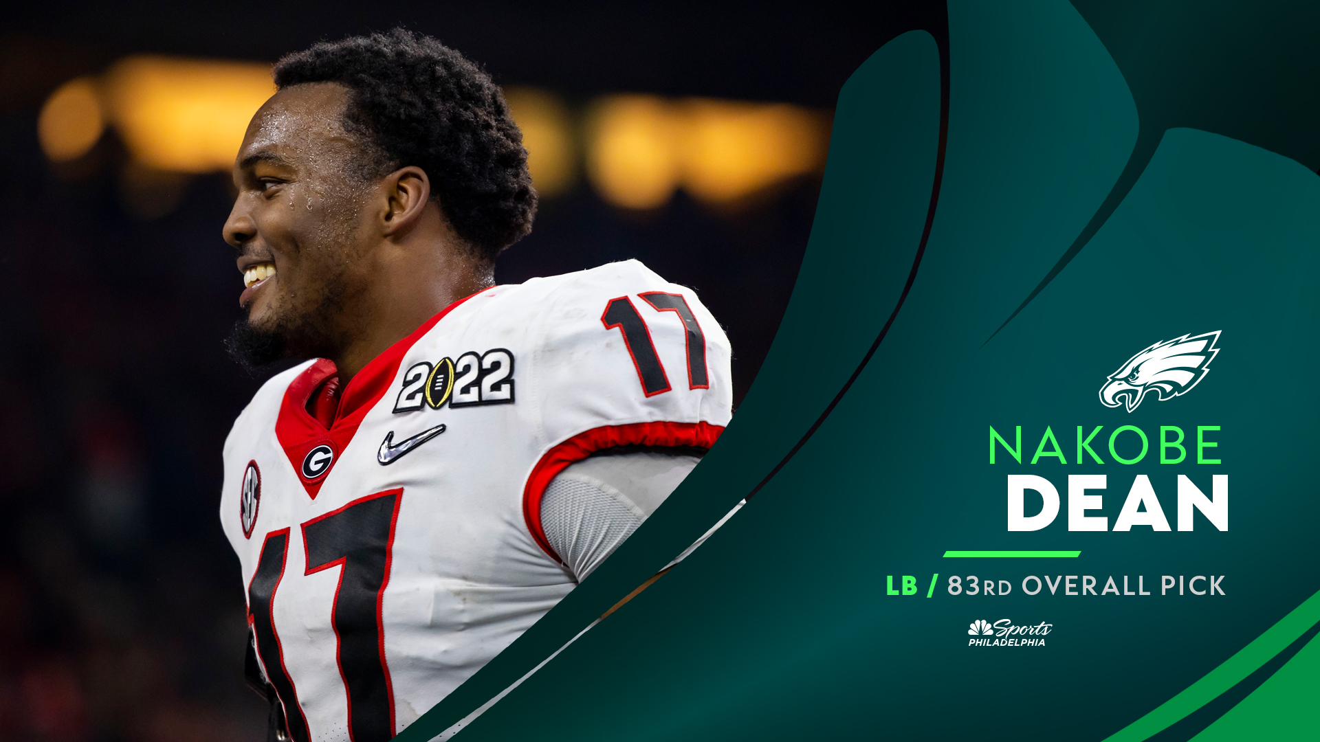 Eagles Draft Nakobe Dean with the 83rd Overall Pick