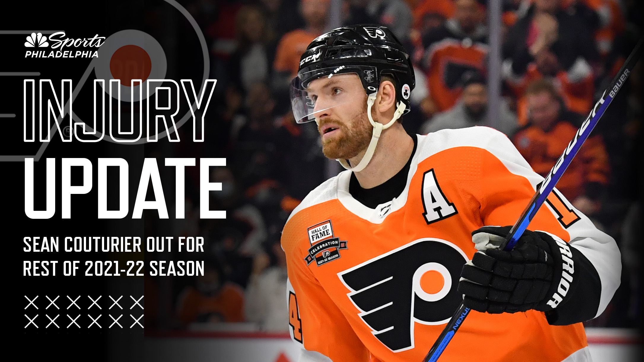 Flyers center Sean Couturier set for first game since 2021