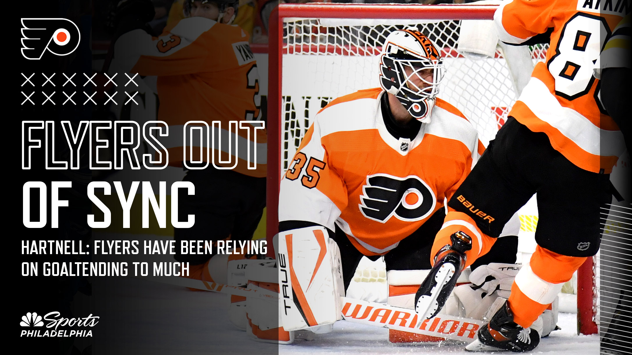 Philadelphia Flyers Scott Hartnell Orange T-Shirt - Official NHL High Density Net Print, Small