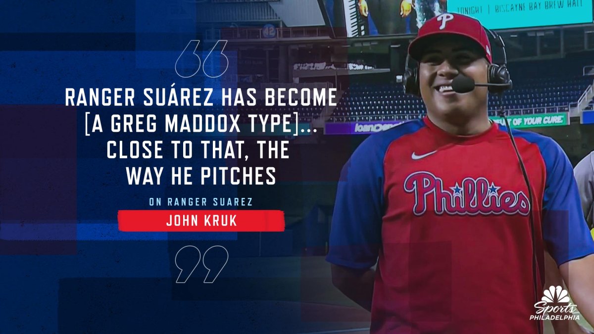 Ranger Suárez thankful as John Kruk compares him to Greg Maddox – NBC  Sports Philadelphia