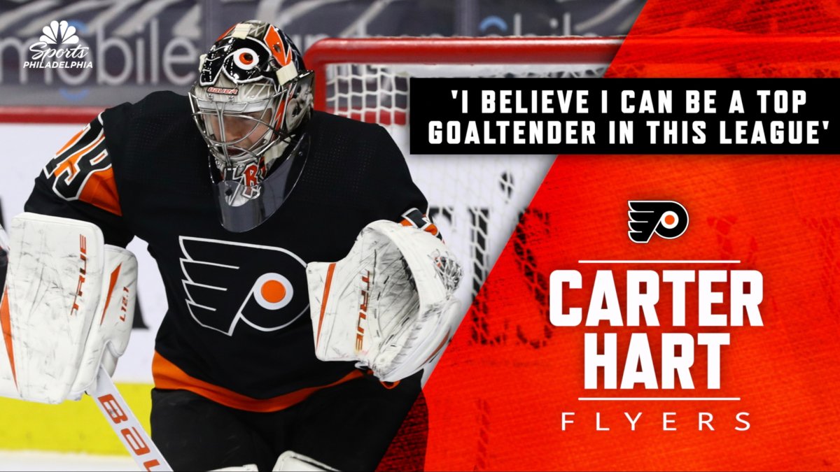 Flyers got their first look at goaltender Carter Hart in overtime